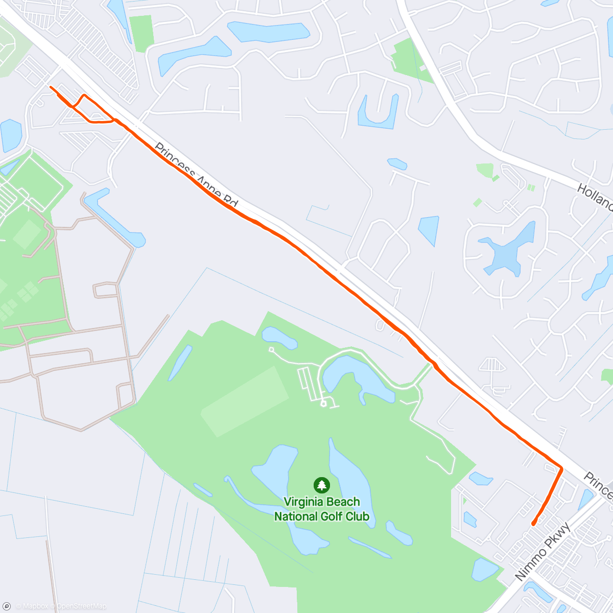 Map of the activity, Mother’s Day run/walk with the crew