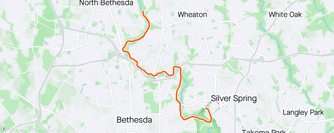 Map of the activity, Afternoon Ride