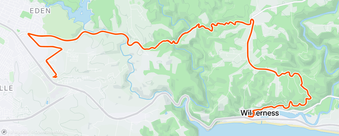 Map of the activity, Morning Mountain Bike Ride