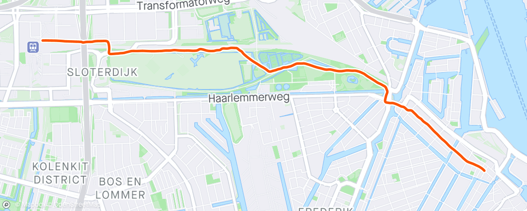 Map of the activity, Werk-woonverkeer