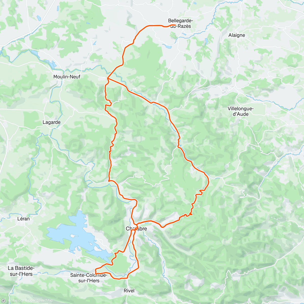 Map of the activity, VO2