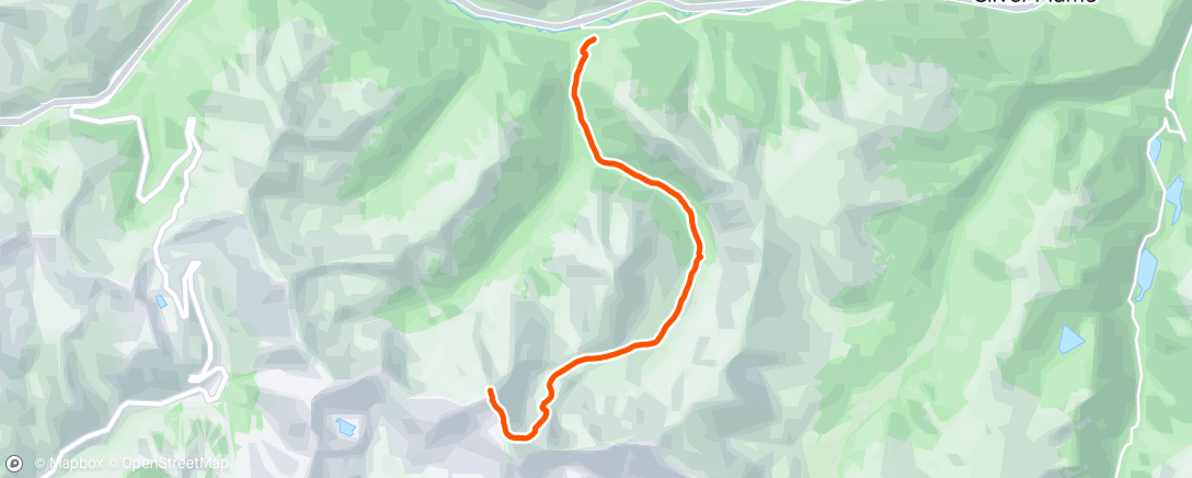 Map of the activity, Torreys, only got the uphill