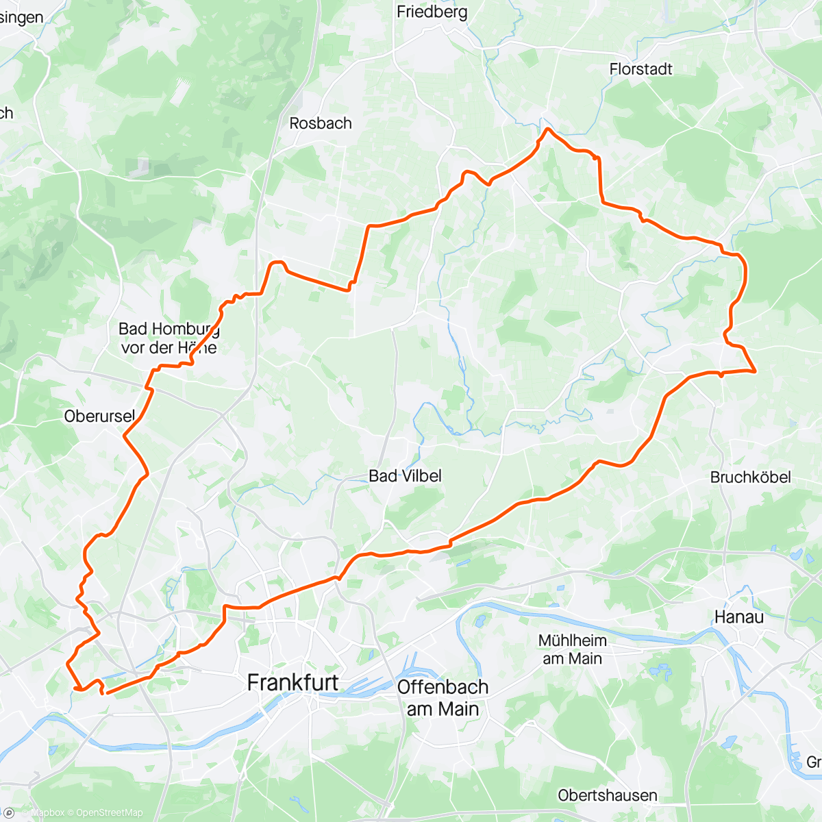 Map of the activity, Hohe Straße und Eschborn-Frankfurt gucken 🚴‍♂️