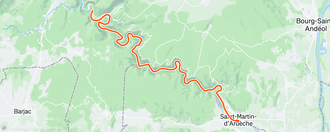 Map of the activity, Stand-up paddle le matin