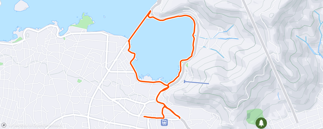 Map of the activity, 午后跑步