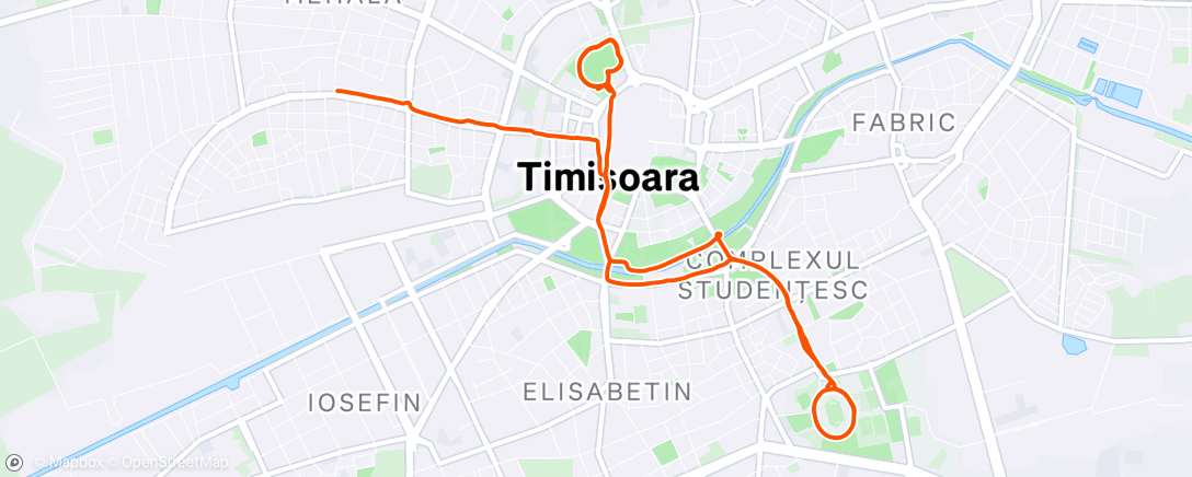 Map of the activity, Tura cu Mara și tura de Botanic de sâmbătă 🙂👌🏻🏃🏼‍♀️🏃🏻