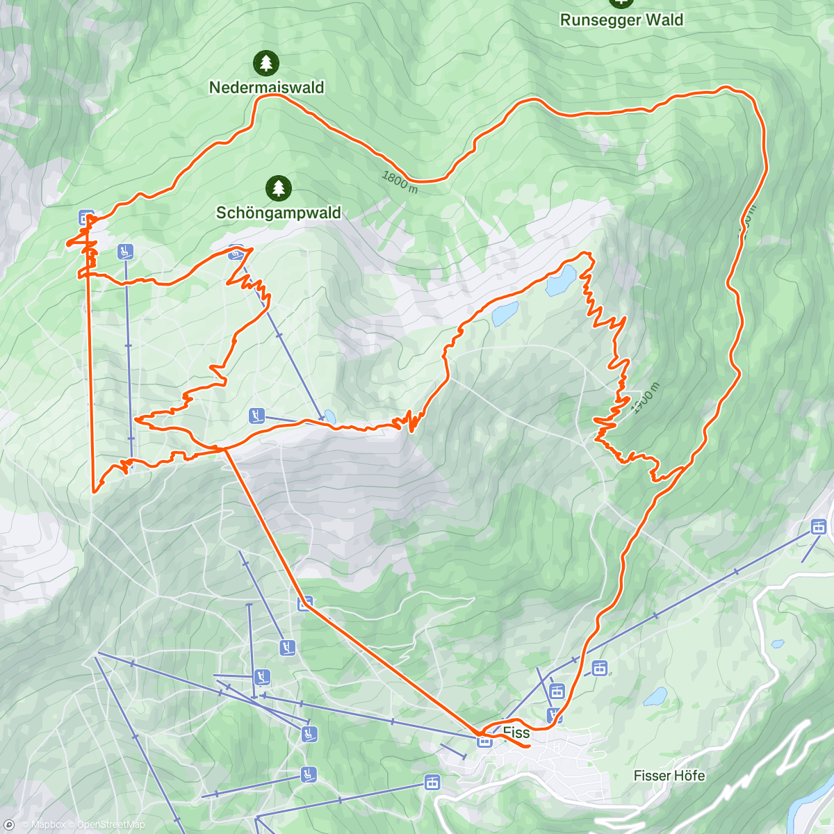 Map of the activity, Heute nochmal Naturtrails 🌿