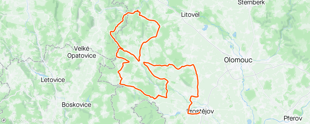 Map of the activity, GP Orlens S-1 🇨🇿