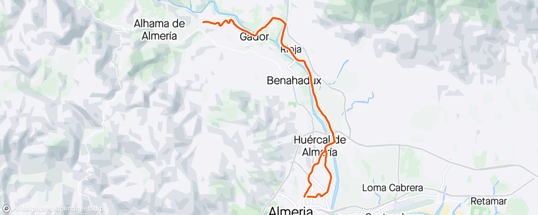 Map of the activity, Millares
