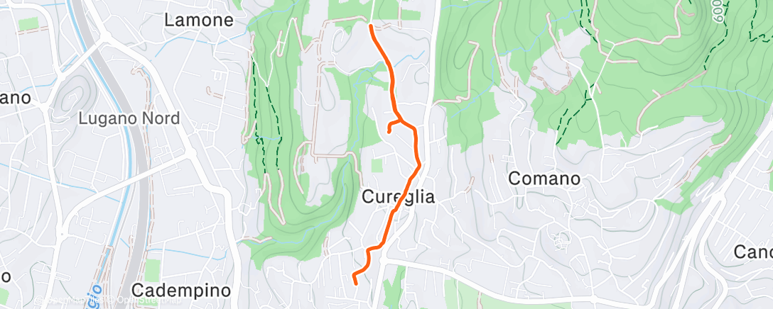 Map of the activity, Spaziergang am Nachmittag