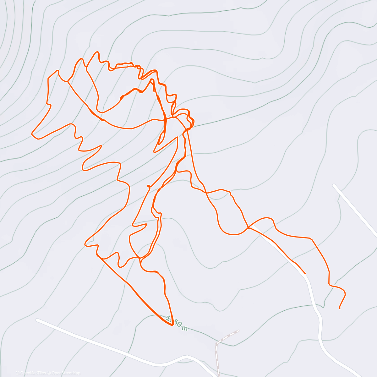 Map of the activity, Vergenoeg trailride