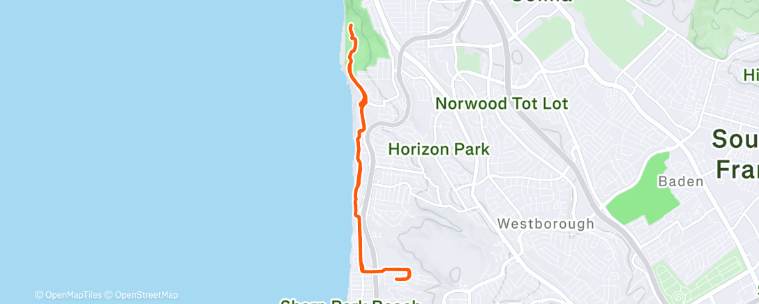 Mapa de la actividad (Lunch Run)