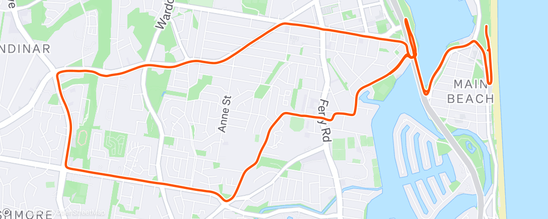 Map of the activity, Boston Loop