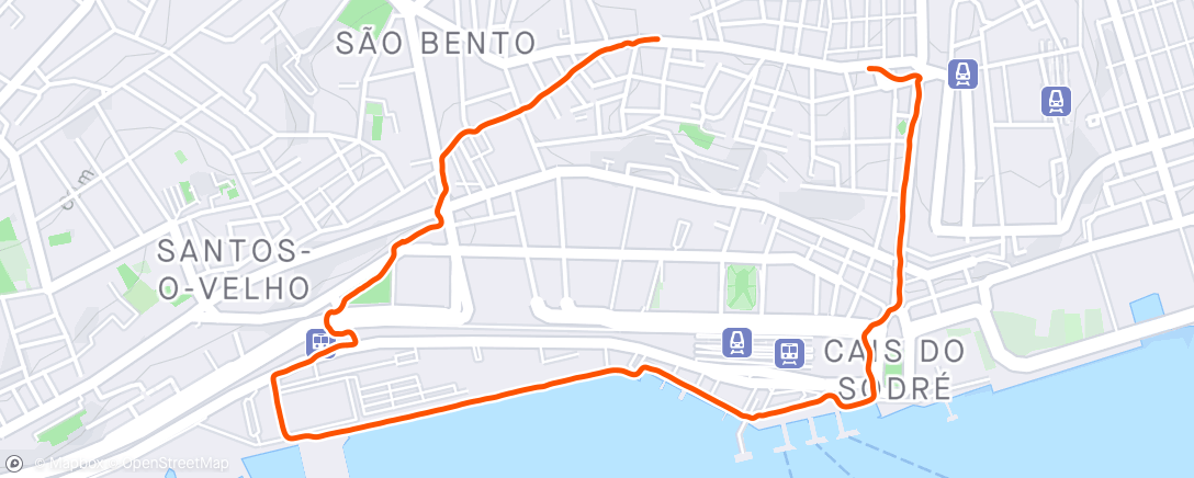 Mapa da atividade, Lisbon
