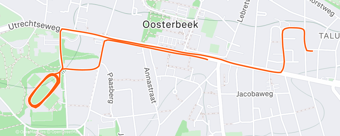 Map of the activity, Ochtendloop