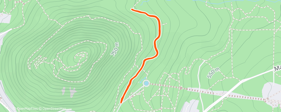 Map of the activity, Полуденный забег