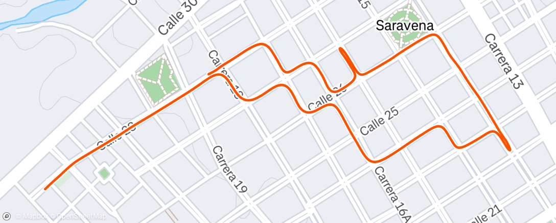 Map of the activity, Lunch Ride