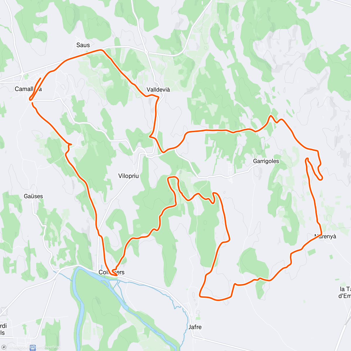 Map of the activity, Continuem per la zona