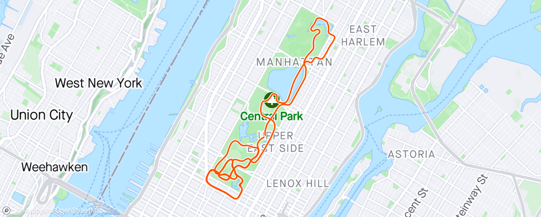 Mapa da atividade, Zwift - Anna van der Breggen - Road Race in New York