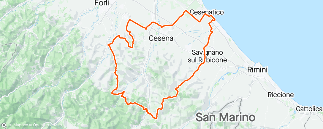 Karte der Aktivität „GF Nove Colli”