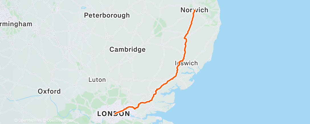 Map of the activity, Morning Ride