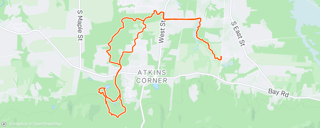 Map of the activity, Morning Mountain Bike Ride