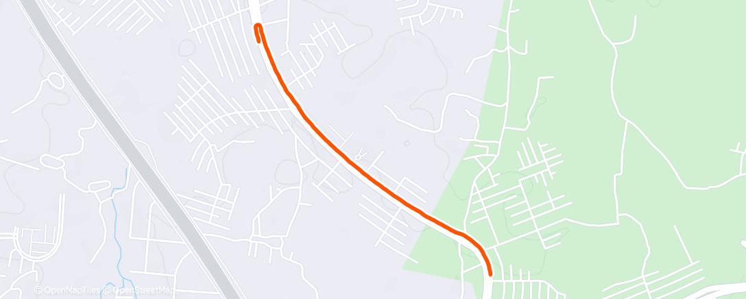 Map of the activity, Evening Walk