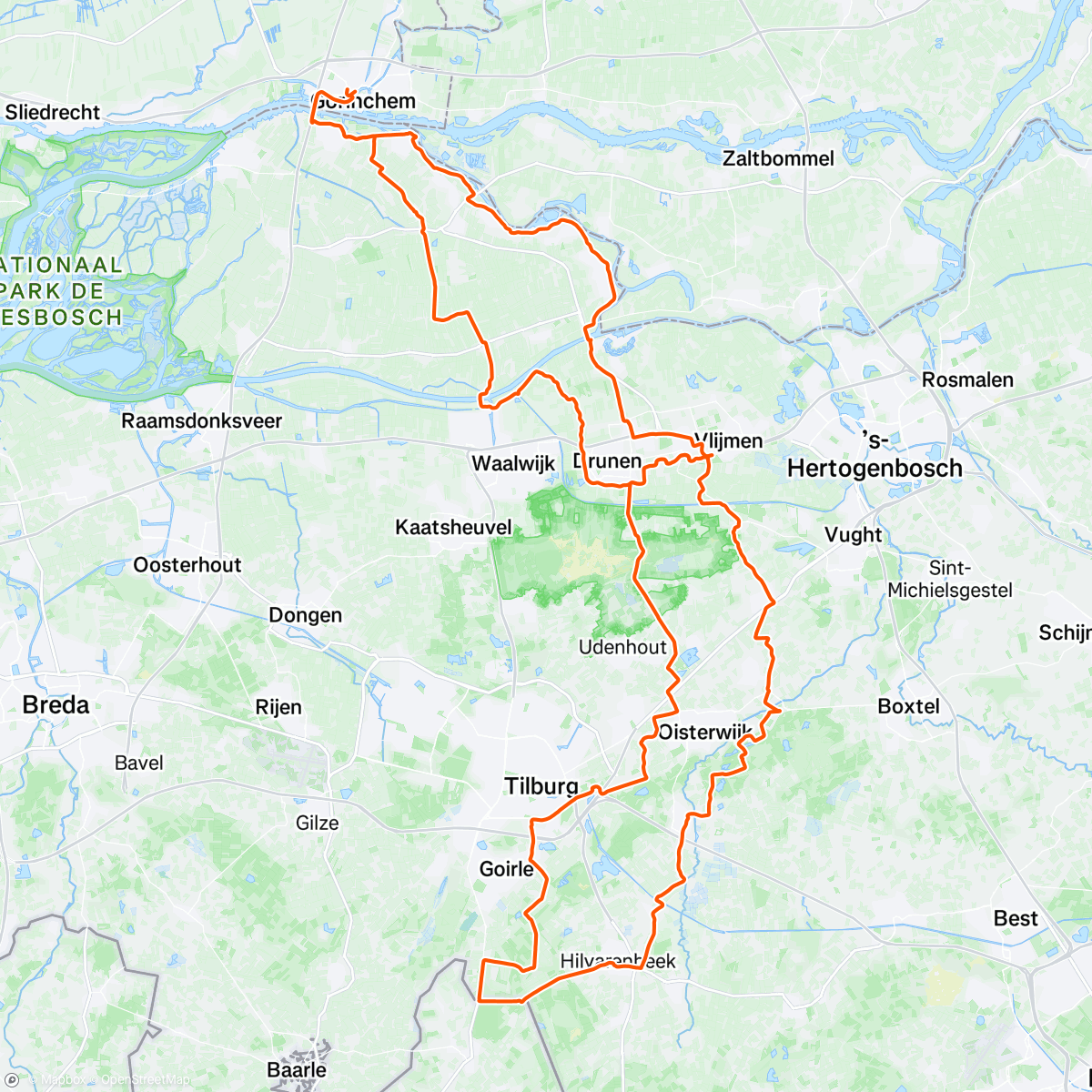 Mapa de la actividad, De “beer run? IJsbeer-run zul je bedoelen!”-rit