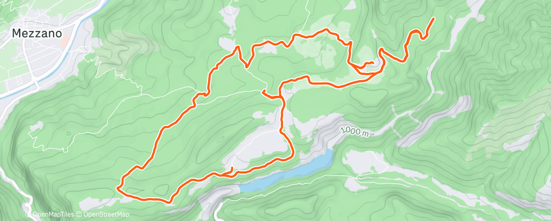 Map of the activity, Boxing day surprise workout
