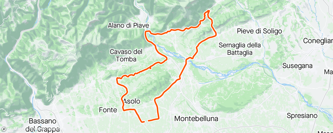 Карта физической активности (Giro mattutino)