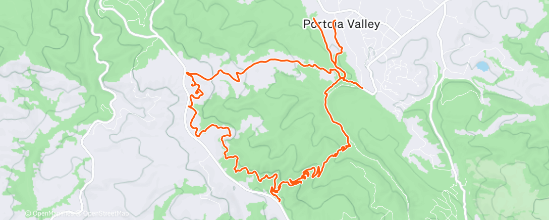 Map of the activity, Morning Run