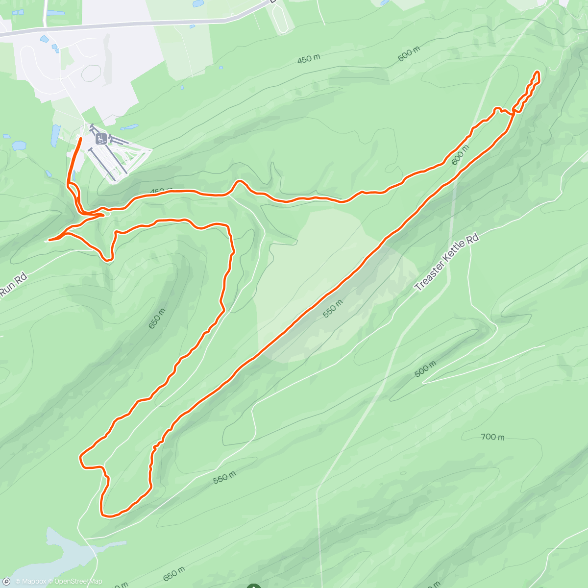 Map of the activity, Long time rider. First time runner.