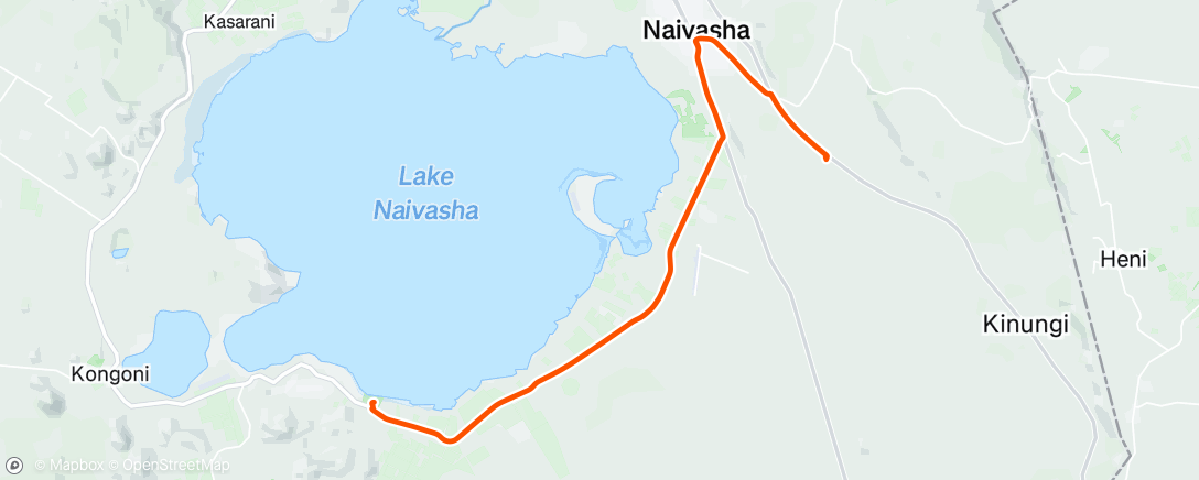 Map of the activity, Morning Ride