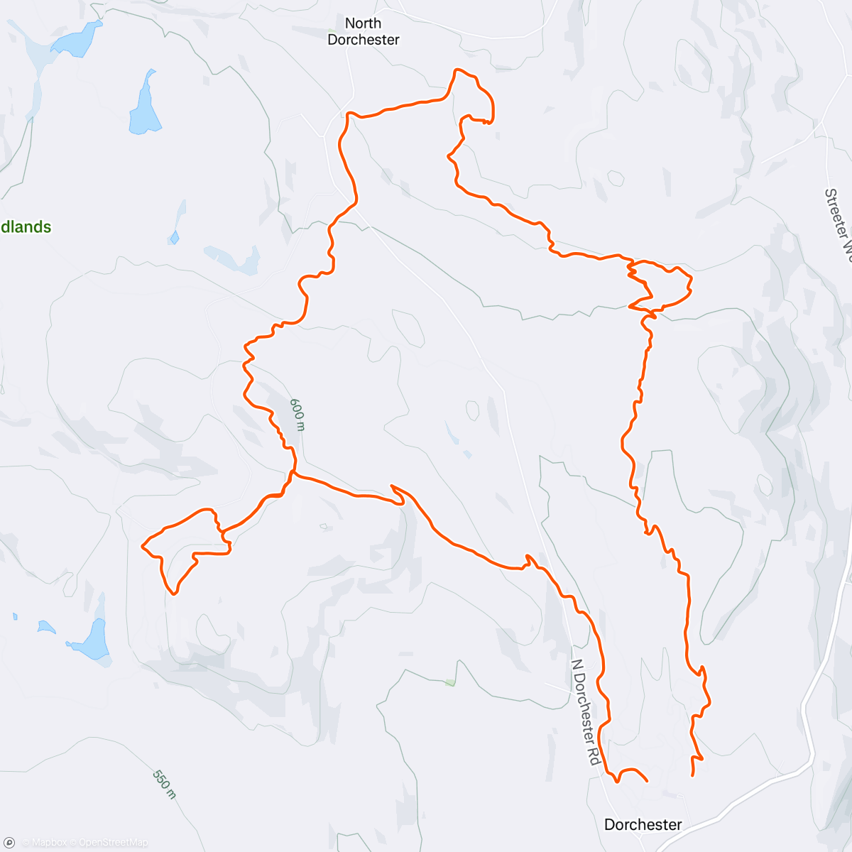 Map of the activity, Moose territory