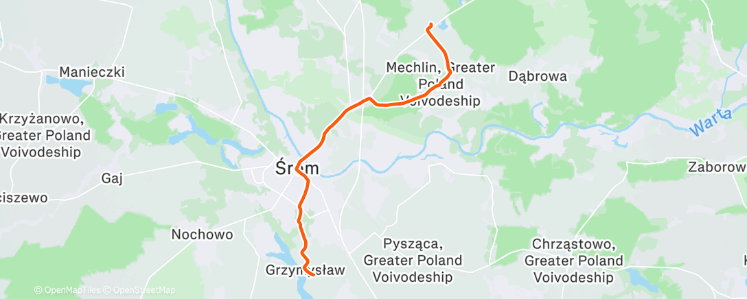 Map of the activity, Gravel