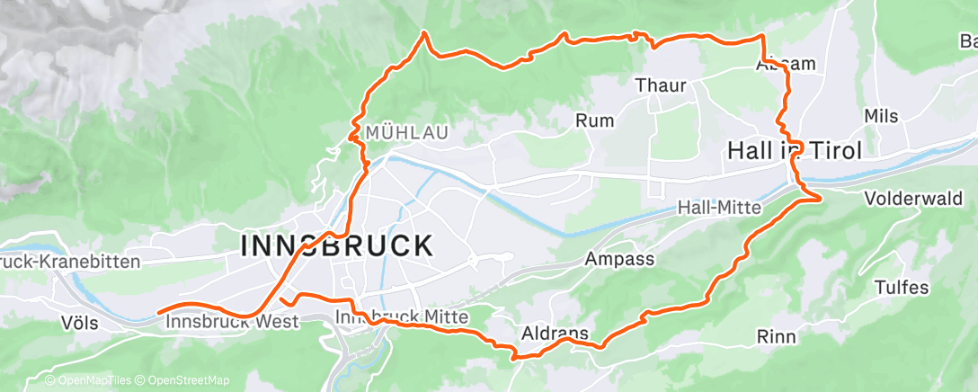 Карта физической активности (Teilstück 84–110 • 3:46:25 elapsed)