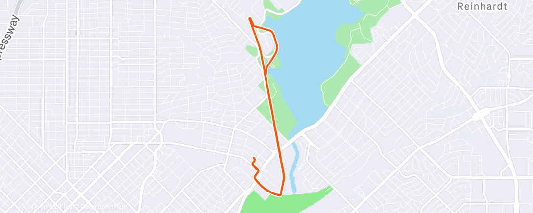 Map of the activity, Morning Run