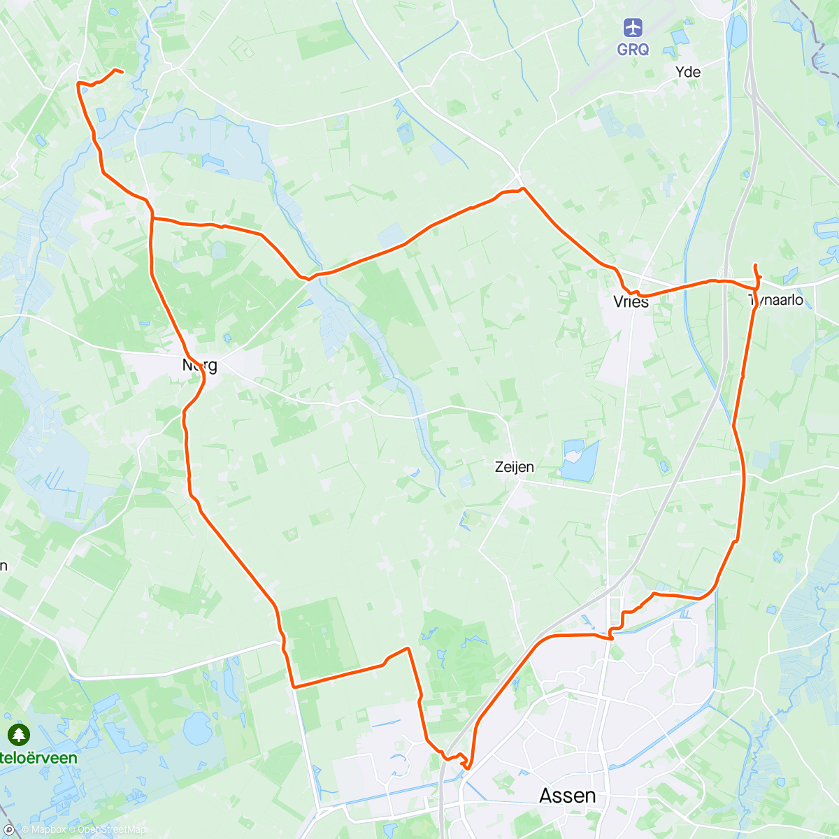 Map of the activity, Niks zo goed als een TT fiets met een update van Bykz.nl