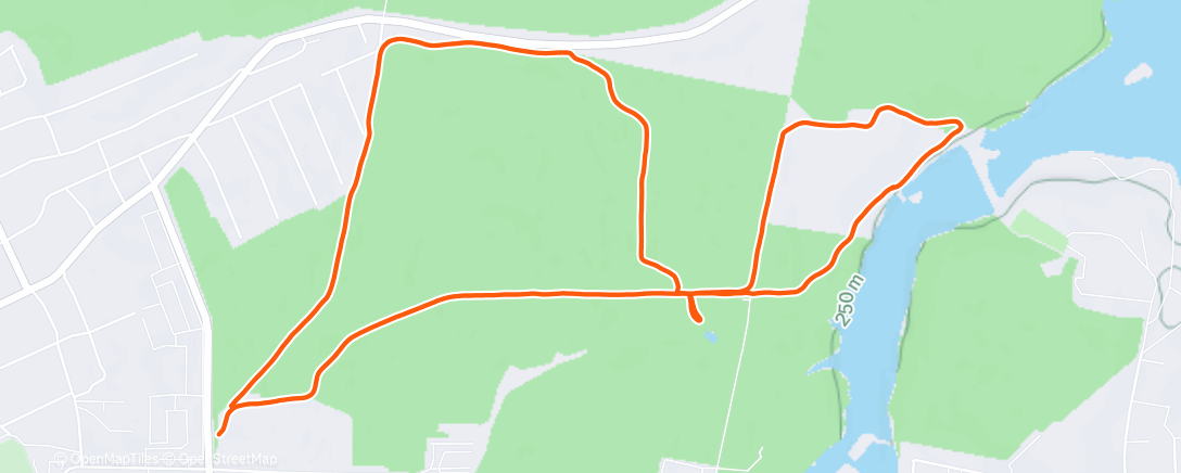 Map of the activity, Дневной хайкинг