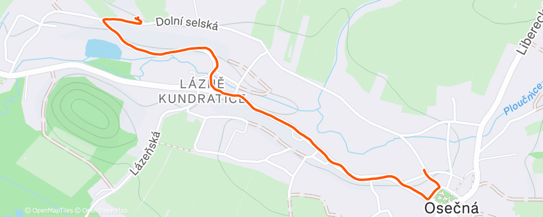 Map of the activity, Lunch Walk