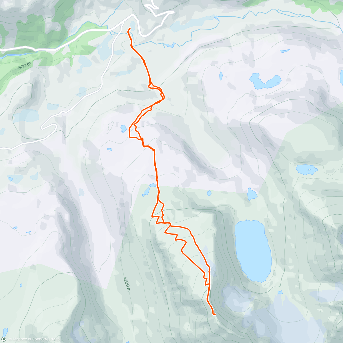 Map of the activity, Topptur fra Turtagrø til Nordre Dyrhaugstind med gode SEB kollegaer. Siste stykket måtte klatres med stegjern og isøks. Strålende vær og en god dose adrenalin😊