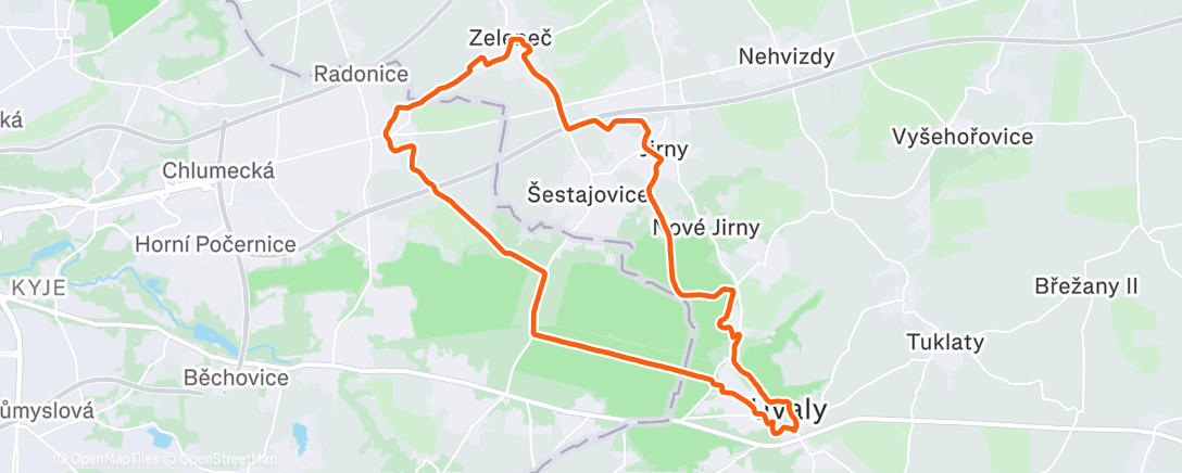 Map of the activity, Afternoon Ride ⛪️8