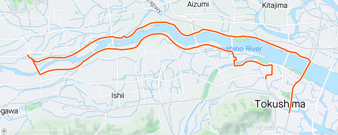 Map of the activity, とくしまマラソン2024