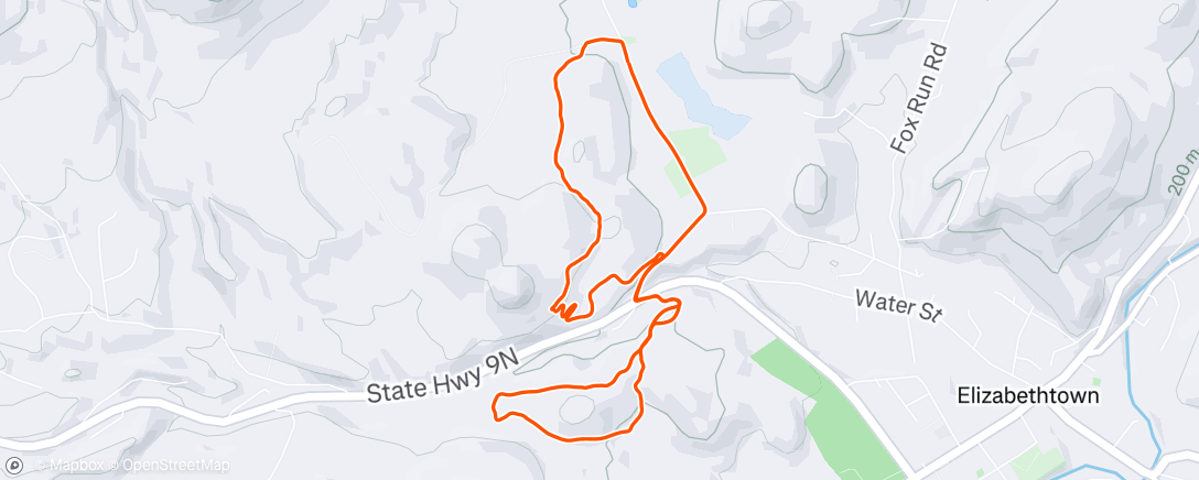 Map of the activity, Morning Group Ride