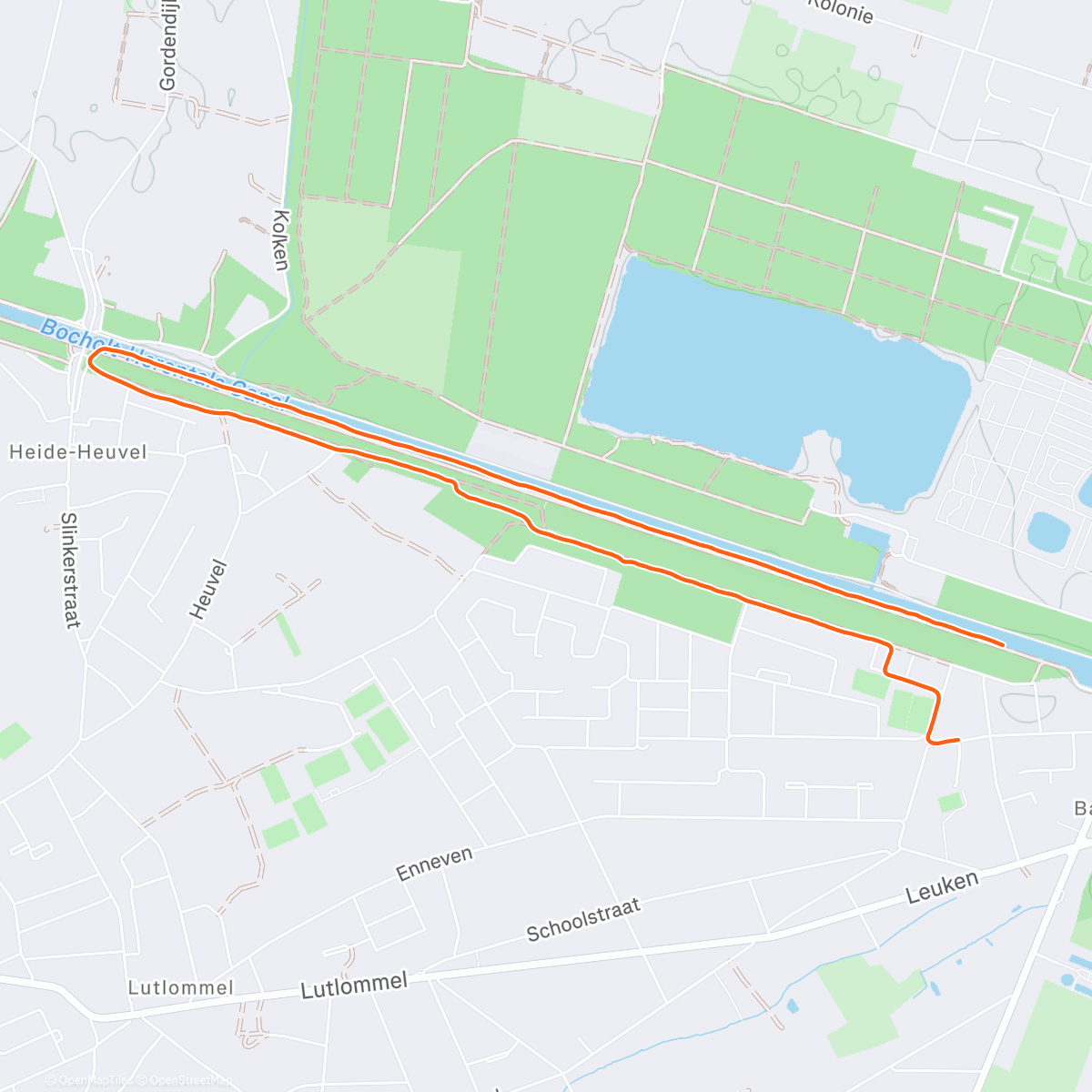 Map of the activity, Marathon Tempo