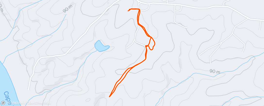 Mappa dell'attività Lunch Trail Run
