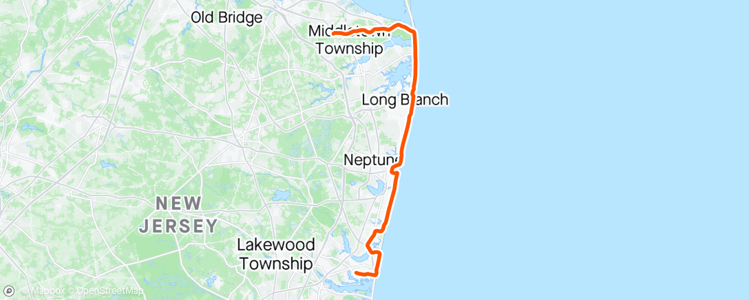 Карта физической активности (Lunch Ride)