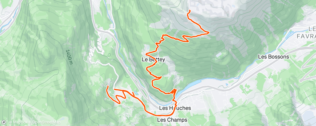 Map of the activity, Morning Trail Run