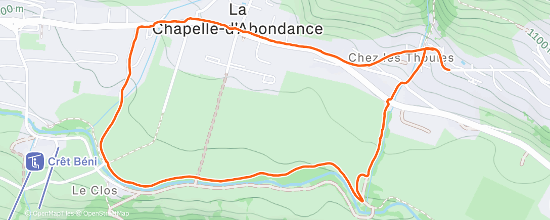 Карта физической активности (Night Walk)