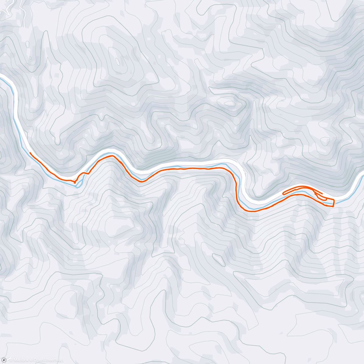 Map of the activity, Afternoon Hike
